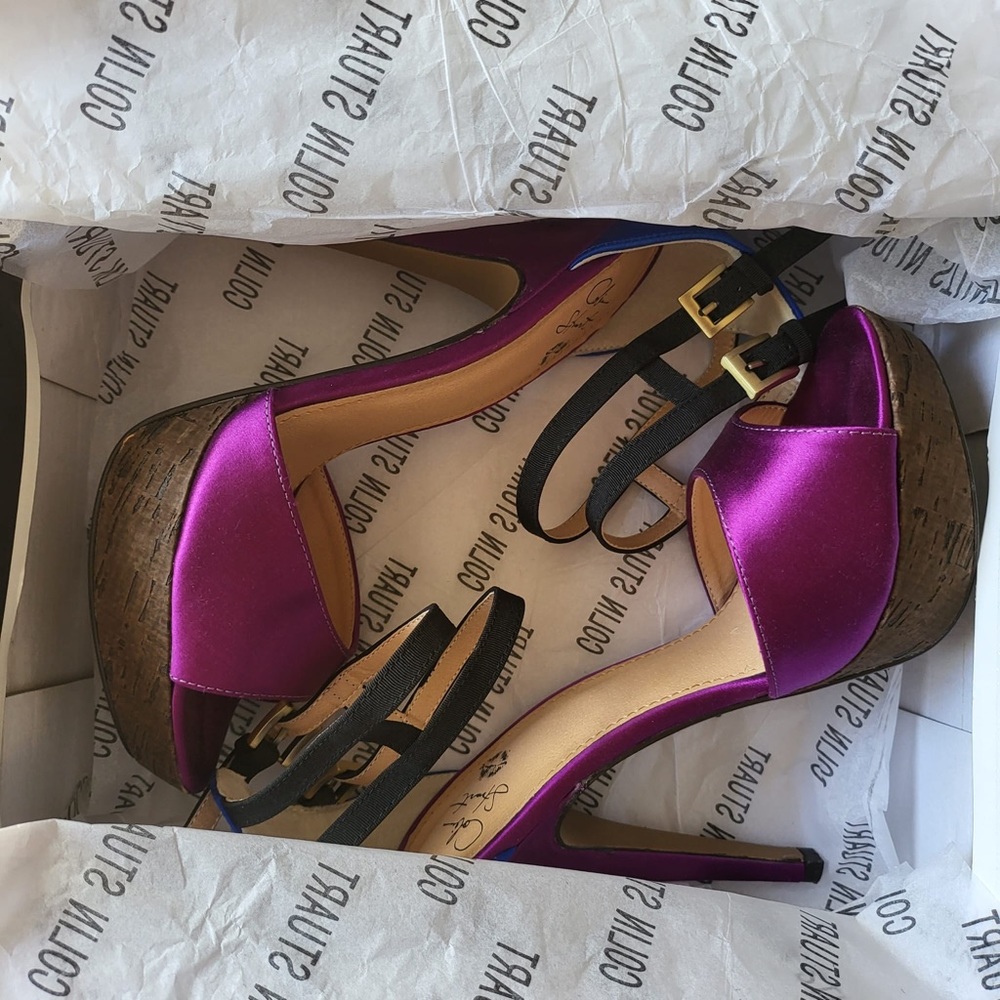 Colin Stuart Colorblock Sandals - Picture 9 of 13